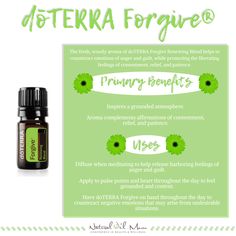 The fresh, woody aroma of doTERRA Forgive Renewing Blend helps to counteract emotions of anger and guilt, while promoting the liberating feelings of contentment, relief, and patience. Doterra Forgive, Plant Magic, To Forgive, Doterra Oils, Best Essential Oils, Holistic Living, Young Living Essential Oils, Natural Living