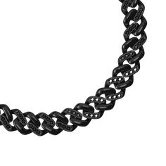 Design: The Classic Curb Chain Diamond Bracelet is meticulously designed, featuring an 8mm Cuban chain and adorned with precisely 0.72 carats of diamonds. Select from yellow, white, or black diamonds to complement their chosen metal color.Length is adjustable, maximum length is 215mm. | Silver Color: Sterling Silver (925 Sterling Silver is a lightweight metal made of 92.5% pure silver. It’s highly durable and designed for everyday wear) Gold Color: 18K Gold Vermeil (Not to be confused with regul Elegant Black Link Jewelry, Elegant Black Curb Chain Jewelry, Black Link Jewelry For Formal Occasions, Black Chain Link Jewelry With Solid Construction, Elegant Black Link Chain Bracelet, Elegant Black Cuban Link Jewelry, Elegant Black Cuban Link Necklace, Luxury Black Diamond Bracelet With Accents, Elegant Black Chain Bracelets