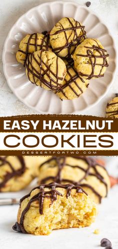 The best hazelnut cookies for your easy Thanksgiving sweet treats! Learn how to make these cookies made with ground hazelnuts and drizzled with dark chocolate! It's closer to hazelnut shortbread, and with a dense texture. The perfect holiday cookies! Ground Hazelnut Recipes, Hazelnut Cookies Christmas, Hazelnut Biscuits, Homemade Thanksgiving Desserts, Hazelnut Shortbread, Hazelnut Dessert, Hazel Nut, Easy Impressive Dessert, Chocolate Hazelnut Cookies