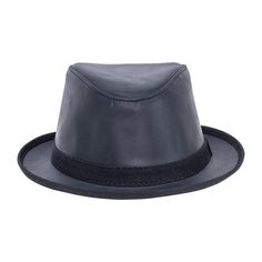 Description - Unfinished / natural all-leather fedora - Water-resistant and offers sun protection - Lightweight and packable while still holding its shape - Made in California, USA - Brim 1 1/4" Crown 3 1/4" - Removable Sweatband - Cowhide Leather - Featherweight Need a hat that can travel without losing its shape, and that looks great with any outfit at any venue? This nearly impossible combination of qualities is perfectly embodied by our Soho Leather Packable Fedora. It's tough, able to trave Black Leather Hat, Trilby Fedora, American Hat Makers, Steampunk Hat, Womens Fedora, Chapeau Cowboy, Trilby Hat, Festival Hat, Burning Man Festival