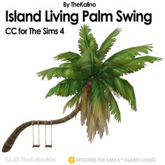 the island living palm swing for the sims 4