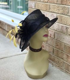 "✿*. About Shipping.*✿ All the hats will be shipped out from Rockville, MD 20854 via UPS GROUND (1-5 business days) or USPS Priority mail (2-4 business days) if their shipping fee is much the same. The overnight and other shipping service are also available. Please contact me first if you want it, I will check the price and delivery time for you. Pick up is available! If you are very urgent, please order your hats early and save money! Key Features: If you want other colors, please feel free to Feathered Top Hat With Short Brim For Races, Feathered Short Brim Top Hat For Races, Royal Ascot Top Hat With Feathers And Short Brim, Short Brim Top Hat With Feathers For Royal Ascot, Feathered Top Hat For Royal Ascot, Feathered Top Hat With Short Brim For Royal Ascot, Kentucky Derby Mini Hat With Feather Trim, Formal Mini Hat With Feather Trim For Kentucky Derby, Feathered Top Hat For Royal Ascot And Formal Occasions