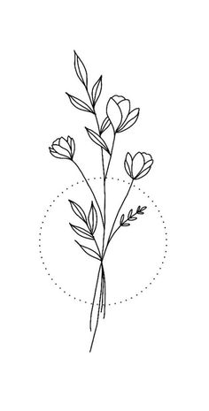 a line drawing of three flowers on a white background with the word love written below it