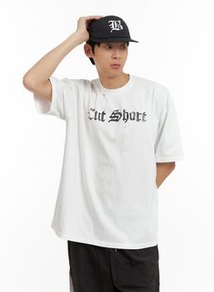 mens-oversized-lettering-t-shirt-il404 / White White Crew Neck T-shirt With Lettering, Oversized Lettering T-shirt For Streetwear, Oversized Crew Neck T-shirt With Lettering, Streetwear Relaxed Fit T-shirt With Lettering, Oversized Crew Neck College Style T-shirt, Oversized White Shirt With Text Print, Urban T-shirt With Lettering In Relaxed Fit, White Slogan T-shirt Oversized, Urban Relaxed Fit T-shirt With Lettering