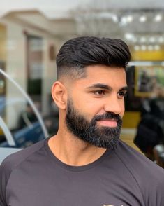 Bread Styles For Men, Hair Beard Styles For Men, Indian Men Haircut, Latest Haircut For Men, Indian Hairstyles Men, Hair Cuts For Men, Young Men Haircuts, Mid Fade Haircut, Mens Hairstyles With Beard