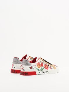 Sneakers Sneaker from Dolce & GabbanaComposition: 55 Leather 45 Pl Dolce Gabbana Sneakers, Feminine Chic, Stefano Gabbana, Glamorous Dresses, Prada Leather, Kenzo Kids, Stella Mccartney Kids, Tailored Suits, Card Holder Leather