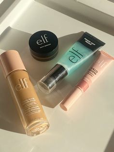 makeup, elf cosmetics, makeup aesthetic #makeup #makeuplover #makeupgoals #elfcosmetics #elf #aesthetic Elf Makeup Brand, Elf Makeup And Skincare, Elf Skincare Aesthetic, Makeup Products Elf, Elf Makeup Products Aesthetic, Elf Products Makeup, Elf Cosmetics Aesthetic, It Girl Makeup Products, Elf Aesthetic Makeup