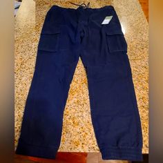 New With Tags. Men's Size L. Slim Hip, Thigh, And Leg. Stretch For Comfort. Elastic Waist With Drawl String. Elastic At Ankle. Slim Hips, Cargo Joggers, Pants Color, Jogger Pants, Mens Pants, Elastic Waist, Color Blue, Man Shop, Elastic