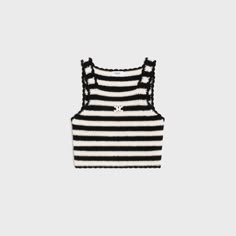 triomphe striped crop top in crocheted cotton Thailand Party, Body T Shirt, Madison Beer Outfits, Clothes Brand, Y Project, Ralph Lauren Style, Canvas Messenger Bag, Coronation Street, Clothes Wishlist