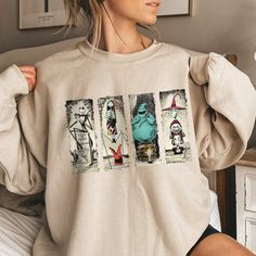 Retro Haunted Mansion Sweater, The Haunted Mansion Character  Color Shirt, Retro Disney Halloween T-shirt Shaak Ti, Disney Halloween Shirts, Retro Disney, The Haunted Mansion, Dye Shirt, Haunted Mansion, Color Shirt, Comfort Color, Disney Halloween