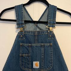 Dark Denim, Full Length Overalls. Never Worn! Great Condition Just Did Not Fit Correctly. Tag Says 14 But Fits Similarly To A Medium Or Size 6-8 Carhartt Coveralls, Carhartt Pants, Carhartt Women, Dark Denim, Full Length, Pant Jumpsuit, Overalls, Pants For Women, Pants