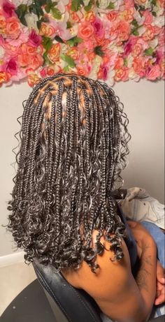 knotless knotlessboxbraids braids boho Plat Braids For Black Women, Basic Training Hairstyles Black Women, Cute Extension Hairstyles, Braids For 7th Graders, 6th Grade Hairstyles Black Braids, Women’s Braided Hairstyles, Braids For Puerto Rican Hair, Bairds For Black Women, Braids With Burnt Ends