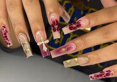 @createbyac Classy Stiletto Nails, Stiletto Nails Ideas, Burberry Nails, Acrylic Nails Stiletto, Nail Sets, Soft Nails