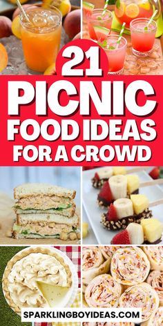 Picnic food ideas are perfect for outdoor gatherings. Discover easy picnic recipes, including picnic sandwiches, picnic salads, and healthy picnic snacks. Explore vegetarian picnic ideas, picnic appetizers, and portable picnic foods. Make-ahead picnic foods are great for convenience, and picnic finger foods are perfect for sharing. Create picnic charcuterie boards, picnic side dishes, and picnic wraps. Don’t forget picnic desserts and refreshing picnic drinks for an ideal outing. Healthy Picnic Snacks, Picnic Food Recipes, Easy Picnic Recipes, Picnic Wraps, Easy Picnic Food Ideas, Food Ideas For A Crowd, Picnic Finger Foods, Vegetarian Picnic, Picnic Appetizers