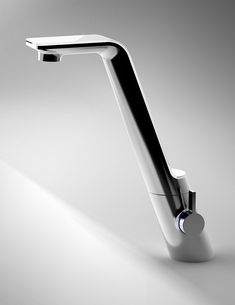 the faucet is designed to look like it's made out of metal