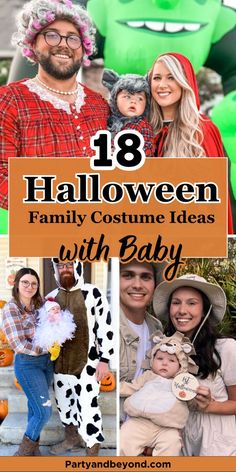 family costume ideas for halloween with text overlay