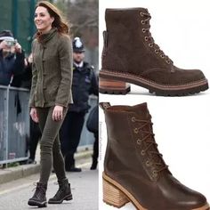 Scotland Style, Sandro Dress, Kate Middleton Style Outfits, Combat Boot Outfits, Fendi Purse, Fendi Purses, Spain Trip, Chloe Boots, Boot Outfits