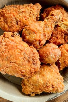 some fried food is piled on top of each other and ready to be eaten in the oven