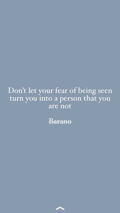 an image of a person with a quote on it that says don't let your fear