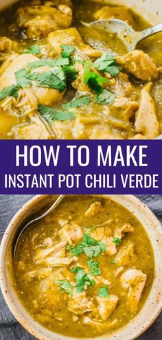 how to make instant pot chili veggie soup with chicken and cilantro