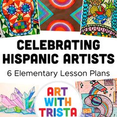 6 Elementary Art Lessons Inspired by Hispanic Artists - Hispanic Heritage Month Hispanic Heritage Month Crafts, Collage Lesson, Elementary Art Lesson Plans, Elementary Art Lessons, Hispanic Artists, Hispanic Art, Self Portrait Art, Romare Bearden, 6th Grade Art