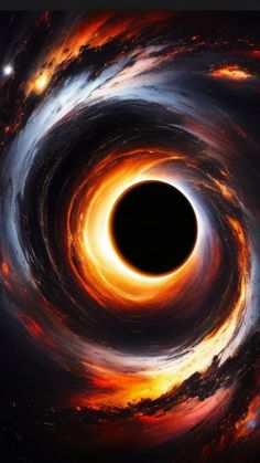 a black hole in the center of space