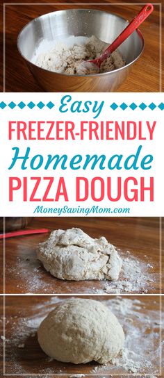 the homemade pizza dough is ready to be made into an appetizer or dessert