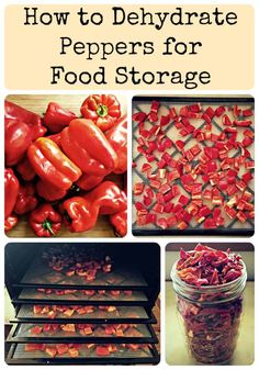 how to dehydraate peppers for food storage in the kitchen and on the grill