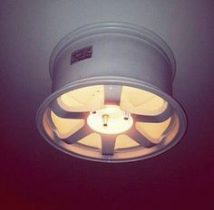 a light that is on in the ceiling