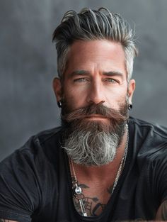 Distinguished Beard Styles: 37 Ways to Refine Your Look After 40 Beard Look For Men, Man In His 40s, Man Buns, Gentleman Fashion, Hair Challenge