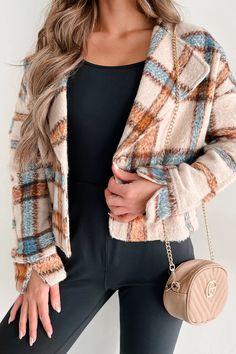 I'm Running Point Plaid Crop Jacket (Taupe) · NanaMacs Beige Outerwear With Buttons For Fall, Beige Button-up Outerwear For Fall, Beige Fall Blazer With Button Closure, Trendy Beige Button-up Outerwear, Flying Monkey Jeans, Juniors Jeans, Large Dress, Jeans Size Chart, Small Dress