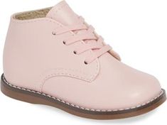 Footmates Tina Lace-Up Bootie | Nordstrom Saddle Shoe, Saddle Shoes, Kids Summer Fashion, Girl Closet, Shoes Size 6, Baby Walker, Pink Shoes, Walkers, Toddler Shoes