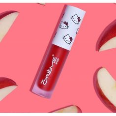 Pucker up and deliciously hydrate your lips with The Crme Shop x Hello Kitty luscious lip oil for fruity, juicy lips. Moisturizing, jelly formula for an ultra-soft and smooth pout. SHADES:  Apple Flavored (Tinted) - Sheer red, like Hello Kitty's signature bow  BENEFITS Jojoba Oil - Nourishing vitamins and minerals help restore supple lips.  Vitamin E - Ultra-moisturizing. Promotes cell turnover and regeneration.  GOOD TO KNOW This product is: Cruelty-Free, Paraben-Free, Sulfate-Free, & Made With Love.  MADE IN KOREA Hello Kitty Lip Oil, Juicy Lips, Sulfate Free, Kawaii Clothes, Lip Oil, Lip Moisturizer, Paraben Free, Jojoba Oil, Vitamins And Minerals