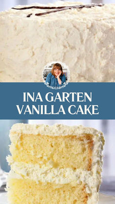 Ina Garten Vanilla Cake Martha Stewart Vanilla Cake Recipe, 8x8 Cake Recipe Vanilla, The Best Homemade Cake Recipes, Moist Light Vanilla Cake, Birthday Cake Recipes Vanilla, Vanilla White Cake, Vanilla Dream Cake, White Lily Cake Recipes, Vanilla Cream Filling Cake