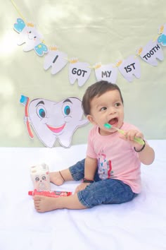 Got My First Tooth Ideas, First Teeth Party Ideas Girl, First Tooth Decoration