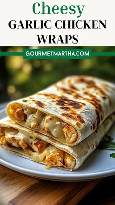 two quesadillas stacked on top of each other with the title text overlay