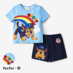 Embrace the adorably heroic style of PAW Patrol with our toddler T-shirt and pant set, perfect for any little adventurer.
Authorization Statement: Officially Licensed Nickelodeon PAW Patrol Merchandise.

* Piece of Product: 1 t-shirt and 1 shorts
* Stretchy, elasticized fabric 
* Adorable PAW Patrol print design 
* Comfortable and relaxed fit 
* Suitable for all seasons and occasions Sporty Set, Paw Patrol Nickelodeon, Rainbow Print, Shirt And Pants, Paw Patrol, Toddler Girls, Toddler Girl, Pants Set, Print T Shirt