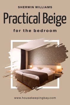 Practical Beige SW 6100 for the Bedroom by Sherwin-Williams Modern Gray Sherwin Williams, Modern Grey Bedroom, Worldly Gray, Sherwin Williams Gray, Contemporary Design Style, Natural Wood Furniture, Repose Gray, Agreeable Gray, Favorite Paint Colors