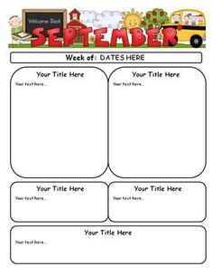 a printable teacher's workbook for students to use on their school days