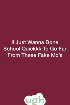 the back cover of i just wanna done school quickk to go far from these fake mc's