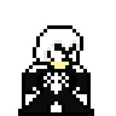 a pixellated image of a man in a suit and tie