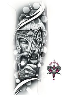 Warior with tiger tattoo designs. Tiger Rose Tattoo, Miracle Tattoo, Sparta Tattoo, Tiger Tattoo Designs, Arm Tattoos Lettering, Warrior Tattoo Sleeve, Arm Tattoos Drawing, Swan Tattoo, Mahadev Tattoo