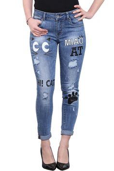 Punk Trousers, Gothic Trousers, Embroidery Jeans Diy, Cut Out Jeans, Womens Pants Design, Attitude Clothing, Jeans Outfit Women, Trousers Jeans, Jeans Diy