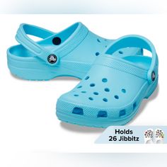 Never Worn Crocs Womens 7 Mens 5 Green Crocs, Crocs Baya, Blue Crocs, Kids Clogs, Kids Flats, Saltwater Sandals, Types Of Heels, Crocs Classic Clogs, Rubber Sandals