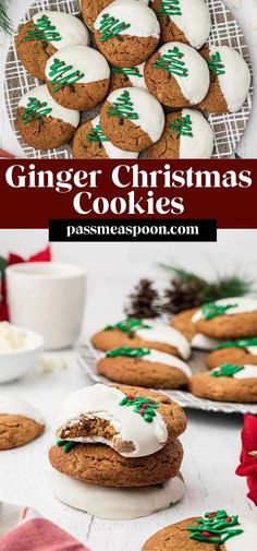 These delightful Ginger Christmas Cookies are a cross between sugar cookies and gingerbread cookies! These delectable treats are the perfect combination of warmth, spice, and sweetness, making them a festive addition to any cookie platter.