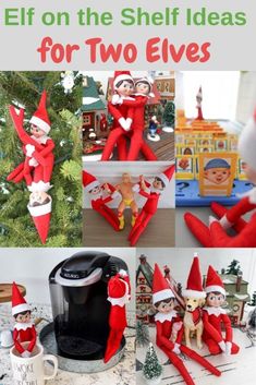 the elf on the shelf ideas for two elves