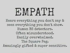 ˚°◦ღ Being An Empath, Psychic Empath, Compassion Quotes, Introverted