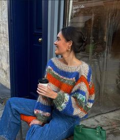 Diy Knit, Tumblr Image, Fuzzy Sweater, Diy Knitting, Crochet Clothes, Energy Home, Fiber Art, Breien