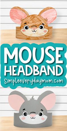 the mouse headband is made out of paper