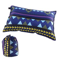 The Portable Ethnic Style Automatic Inflatable Pillows are the perfect addition to your outdoor adventures. Whether you're camping in a tent or taking a road trip, these pillows provide comfort and convenience wherever you go. With their unique ethnic design and easy inflatable feature, they are a must-have for any traveler. These versatile pillows are not only ideal for camping and car travel, but also add a touch of style with their navy blue stripes. Compact and lightweight, they can be easil Lounge Pillow, Airplane Pillow, Inflatable Pillow, Camping Pillows, Office Lunch, Beach Pillows, Air Pillow, Ultralight Backpacking, Inner Core